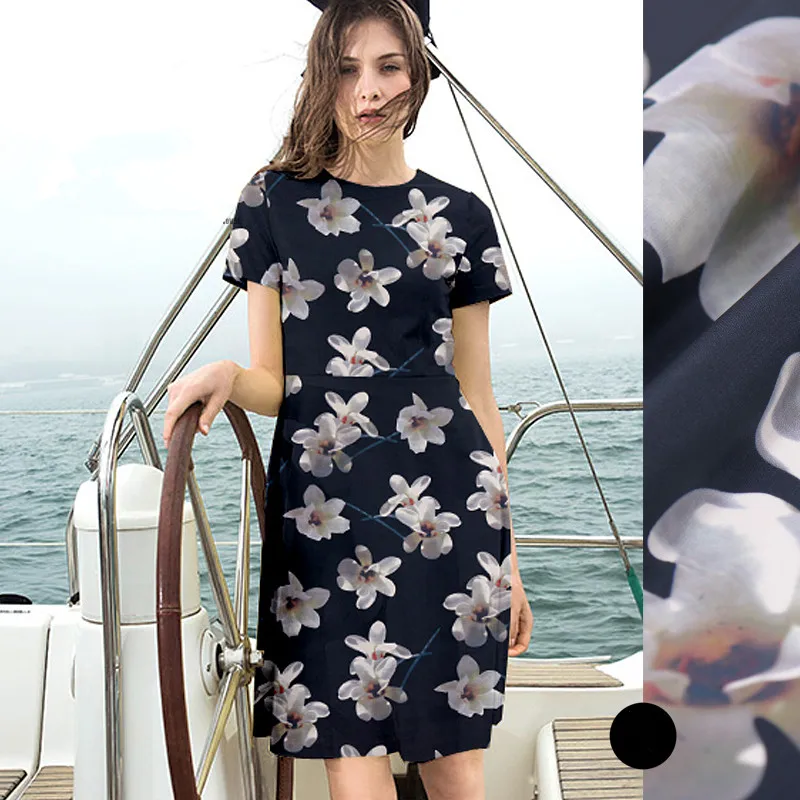 Silk crepe de chine silk fabric + chiffon dress thin scarves silk fabrics wholesale high quality silk cloth