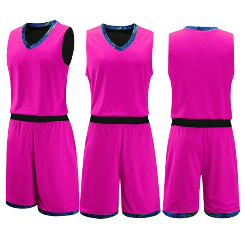 High Quality Breathable Mesh Mens Basketball Jerseys Set College Sport Team Basketball 