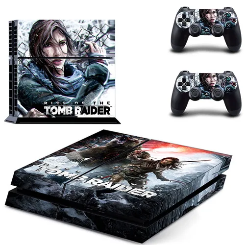 GTM0584 Игра Tomb Raider PS4 кожи Стикеры наклейка для Sony Игровые приставки 4 консоли и 2 Пульты ДУ для игровых приставок PS4 скины Стикеры винил - Цвет: GTM0584