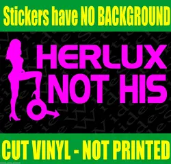 Новые 20 см милые цыплята Смешные 4x4 девушка наклейки "HERLUX не его" для HiluxSticker виниловые наклейки на окна