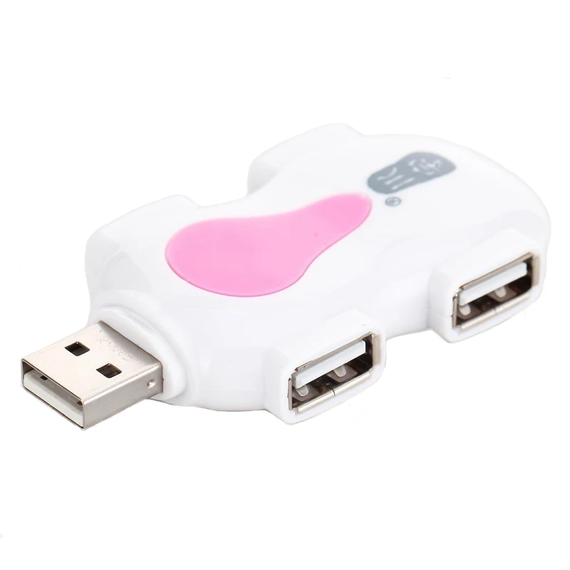 Multi 4 Ports Slim Usb Hub High Speed Usb 2.0 Hub Splitter Cable