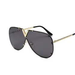 2019 Модные солнцезащитные очки для мужчин и женщин бренд в дизайнерской металлической оправе над личностью унисекс солнцезащитные очки