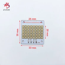 100 Вт лампличный УФ-модуль для ультрафиолетового геля отверждения свет чернила для УФ-печати лампа для лечения кварц 395nm 3535 чип УФ лампы бусины