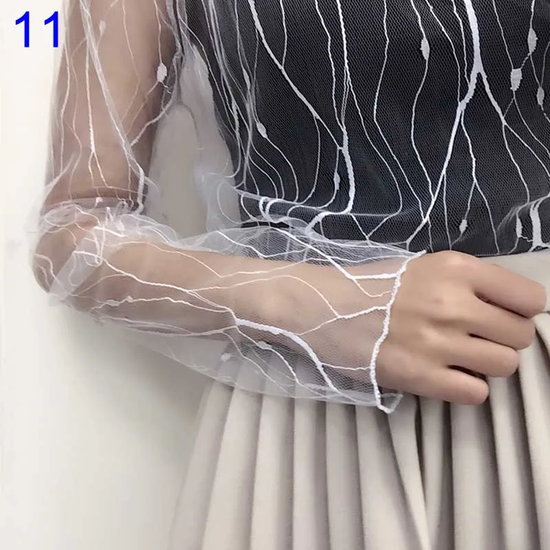 Newly Sexy Women Blouse See Through Transparent Mesh Long Sleeve Sheer Blouses Shirt Tops Tee BF88 - Цвет: As shows