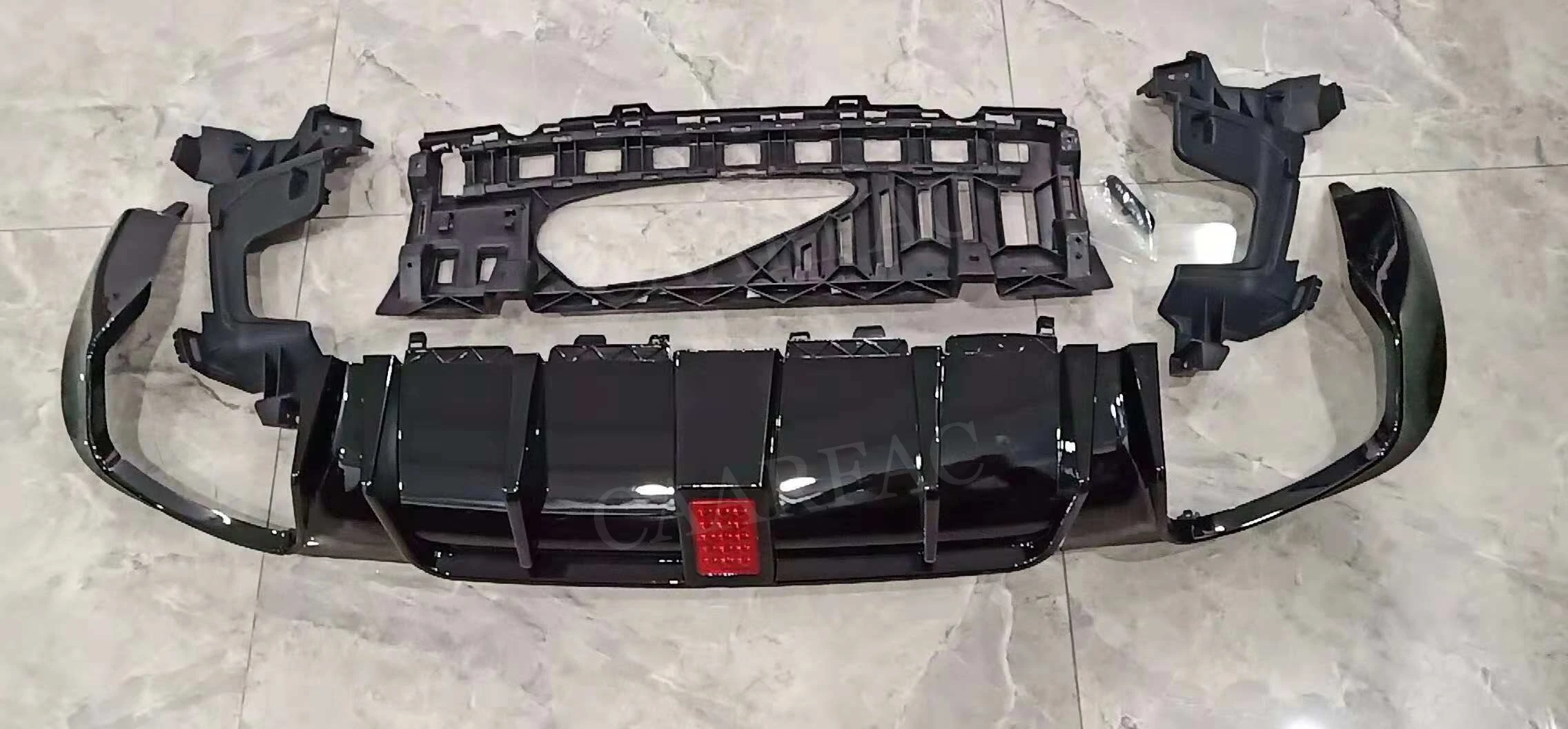 E класс ABS задний бампер для губ Диффузор с выхлопные трубы 4 розетки для Mercedes Benz W213 E200 E300 E43 E63 AMG выглядят 17-19 видов спорта