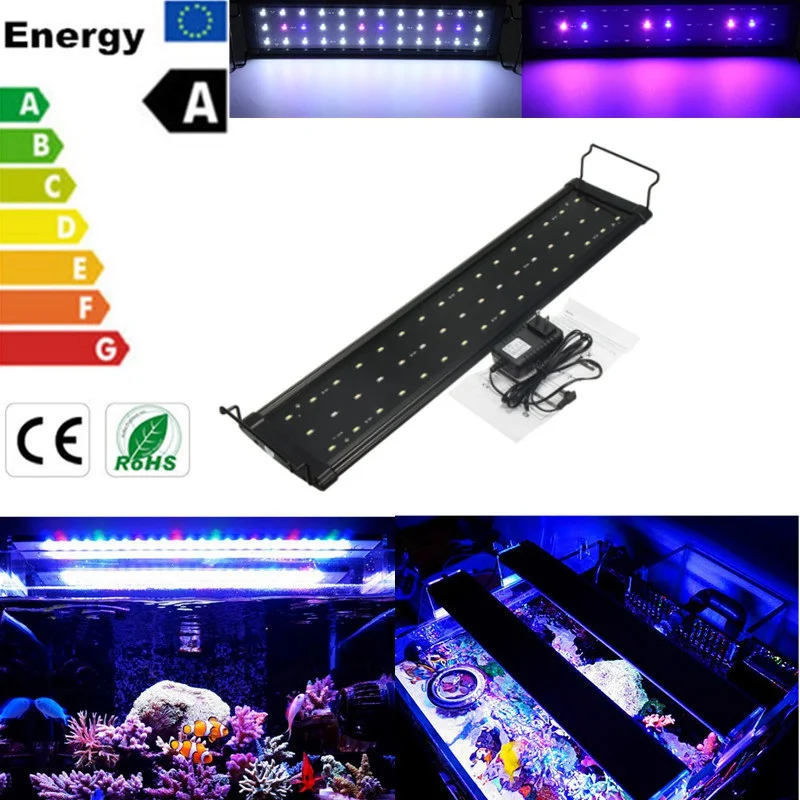 

Non Waterproof 12W 5730 SMD 48 LED Underwater Light Full Spectrum Aquarium Fish Fishbowl Lamp For 58-82cm Aquarium Tank