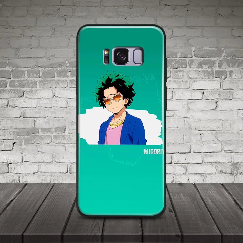 

Boku no Hero Academia Izuku Midoriya coque Soft Silicone Phone Case Shell Cover For Samsung S7 Edge S8 S9 Plus Note 8 9