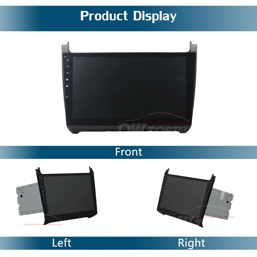 10," ips Android 9,0 8Core 4G ram+ 64G rom автомобильный dvd-плеер для Volkswagen VW Polo 2011- gps Радио TPMS CarPlay ADAS Parrot BT