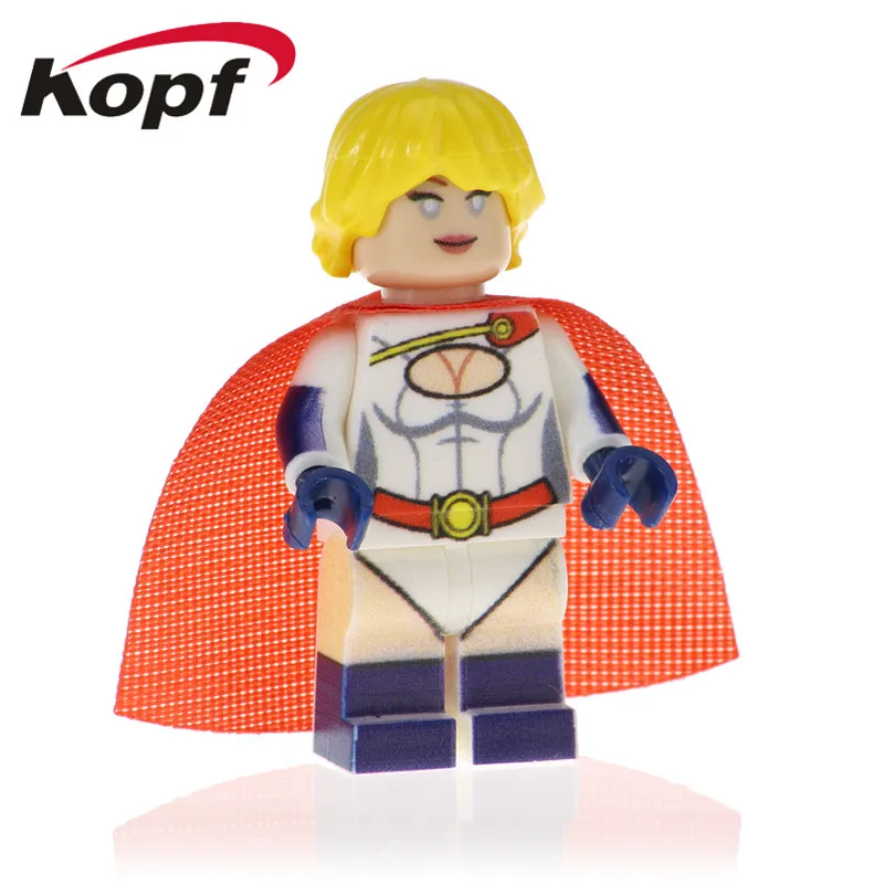 PG1538 строительные блоки Super Heroes Lara Croft power Big Barda Namor Mckenzie power Girl Joker фигурки кирпичики для детей игрушки - Color: PG1536 Without Box