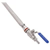 Homebrew-Kit de conversión de hervidor de agua/barril sin soldadura con pantalla Bazooka de 12 