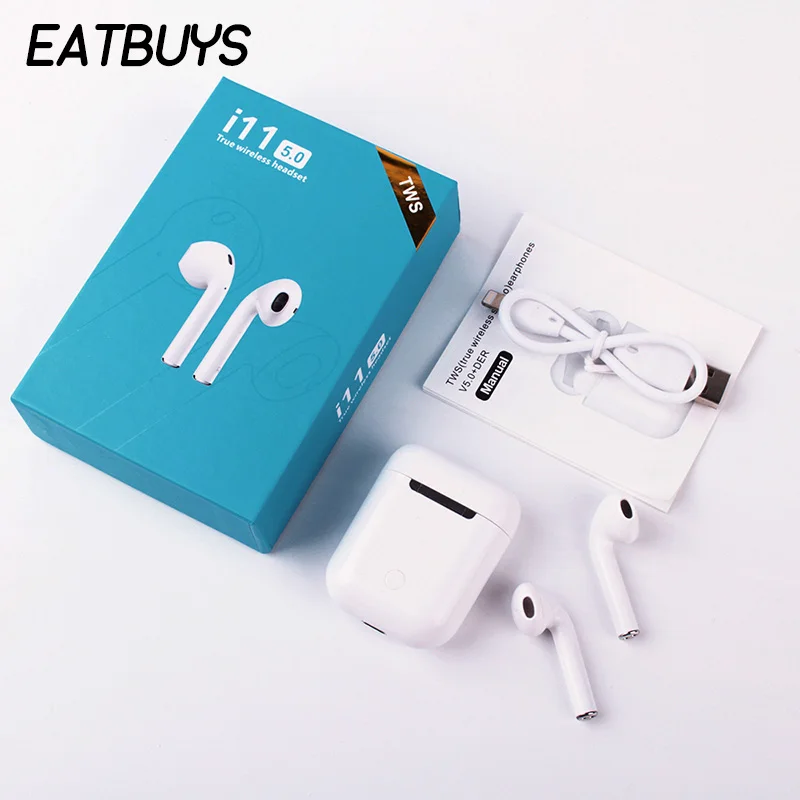 

i11 TWS Ture Wireless Earphone Bluetooth 5.0 Touch Control Mini Earbuds Auto Pairing Binaural Calls For iPhone Xiaomi