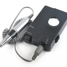 Черная портативная электрическая машинка для маникюра и педикюра, 30000 оборотов в минуту