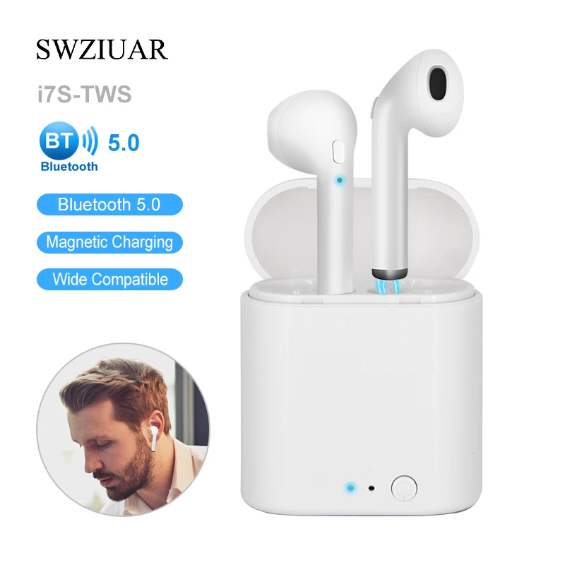 

i7 Bluetooth Earphone i7s TWS Mini True Wireless Headset For Air Earbuds For Smart Phone with Charging Box PK i10 i12 i30