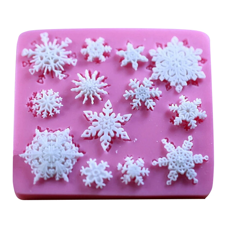 DIY Christmas Silicone Fondant Cake Mold Sugarcraft Decoration Chocolate Mould Tool