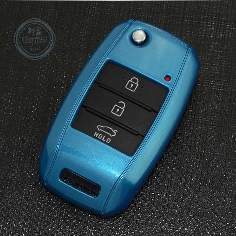 Abs Smart Remote Key Case Cover Shell For Kia K3 K5 Carens Cerato Forte