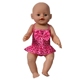 

Summer set For 18" girl Doll Bikini + Cap summer Swimming Suit With Hat also fit for 43cm baby doll Clothes
