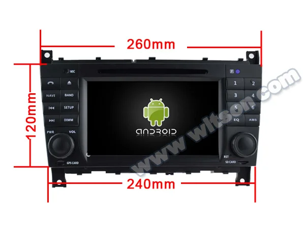 WITSON Android 9,0 Восьмиядерный 4G ram автомобильный dvd-плеер для MERCEDES-BENZ C Класс W203/CLC W203 автомобильный аудио стерео DVD НАВИГАЦИЯ gps