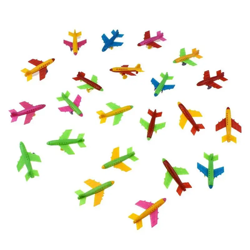 10/50 шт в наборе, маленький Пластик с трёхмерными чертёжами собранный комплект ролики мини самолет модель игрушка Дети моделирование игрушка "самолет"