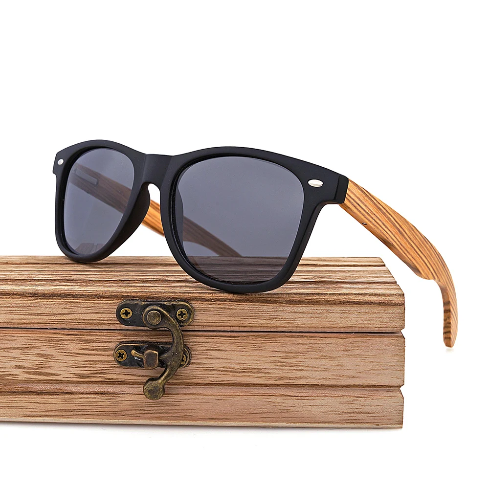 OIKE Retro Wood Sunglasses Men Bamboo Sunglass Women Brand Design Sport Goggles Red Mirror Sun Glasses Shades lunette oculo