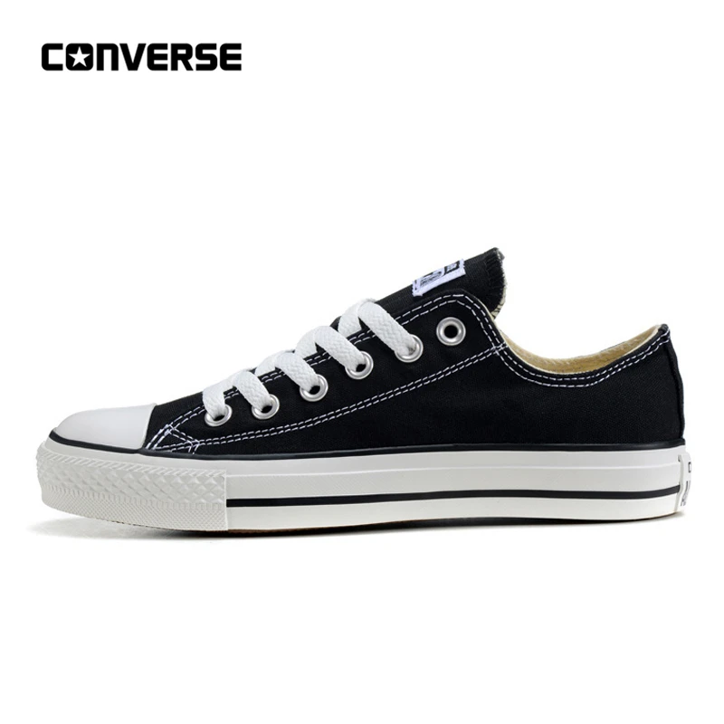 

Converse All Star Classic Canvas Low Top Skateboarding Shoes Unisex Black Anti-Slippery Sneakser 35-44