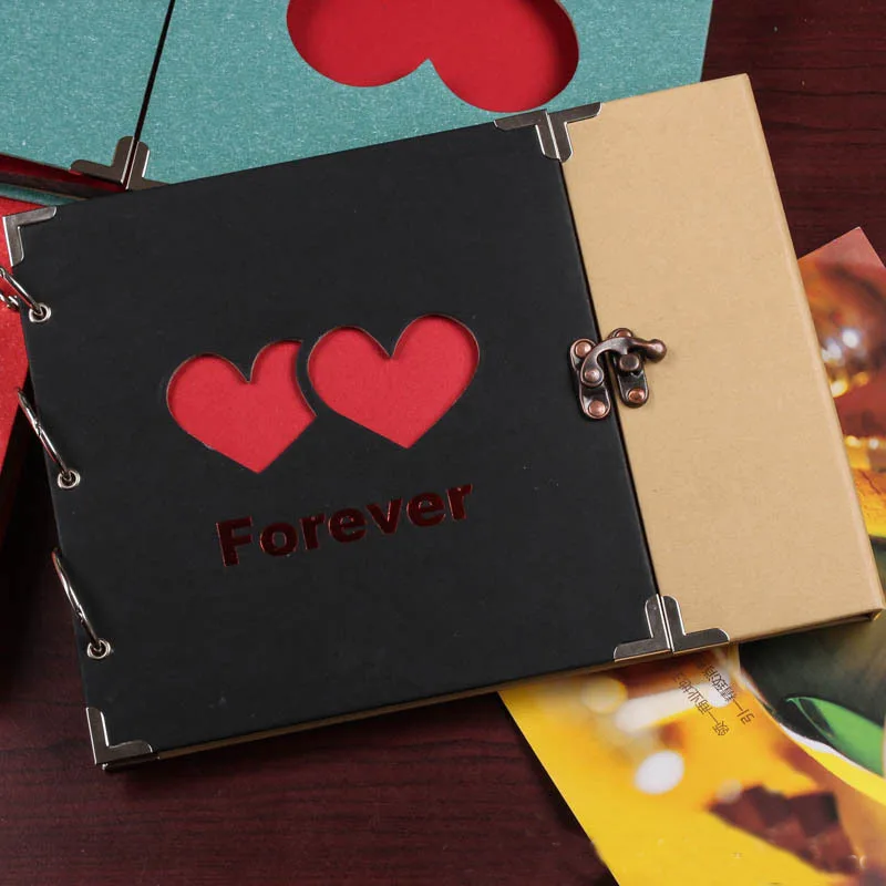 Высококачественный креативный альбом «сделай сам» Love Series альбом «сделай сам» Diy фотоальбомы ручной работы для влюбленных Детские свадебные наклейки Скрапбукинг фото - Цвет: F