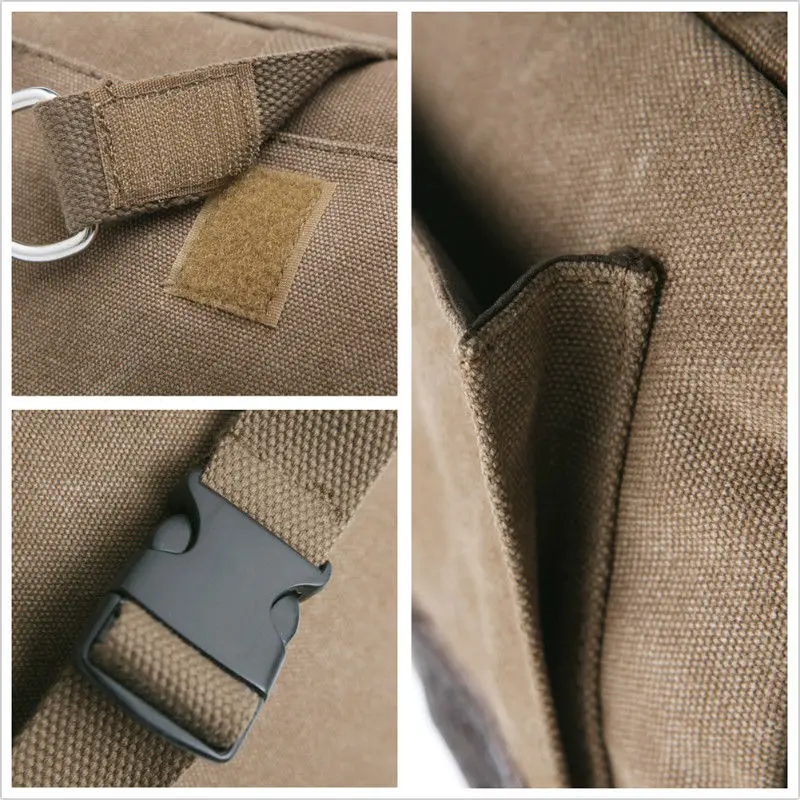 Cotton Canvas Dog Backpack Hound Saddle Bag Rucksack with Do