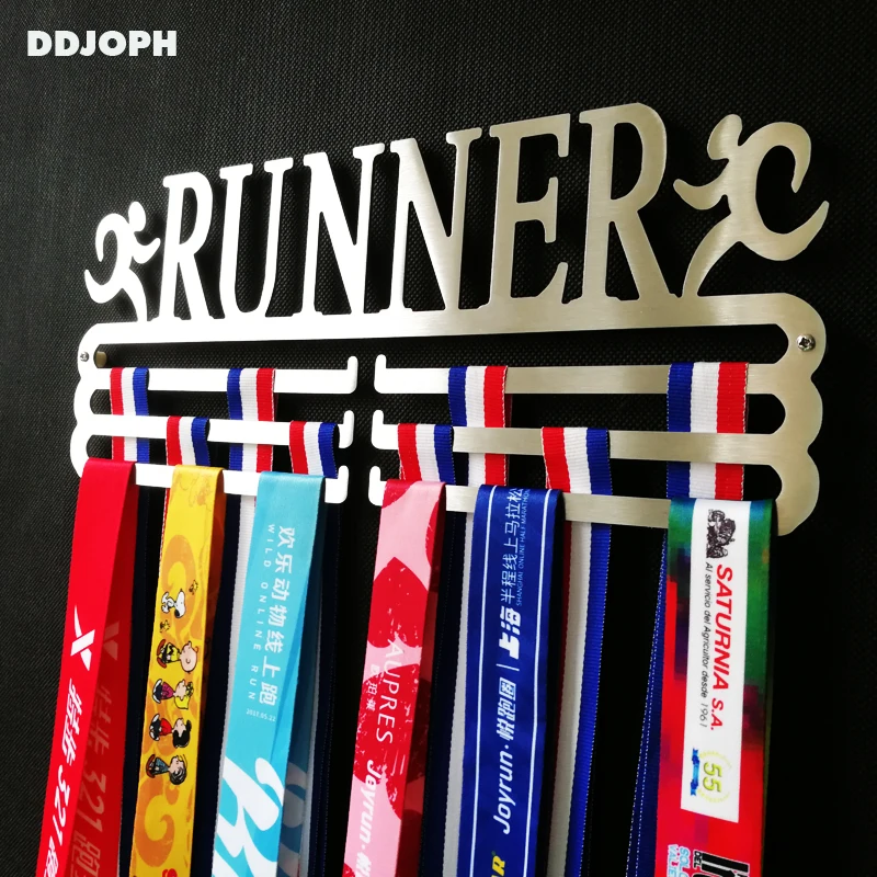 

Runner medal hanger Stainless steel medal displays Runner medal display rack Three hanging racks for 30+medals