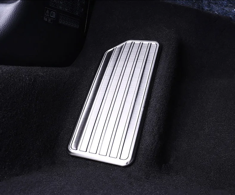 Stainless Steel Car Left Foot Rest Pedal Plate Cover Non-Slip Pad Protection Trim Sticker For Honda Accord 10th Accessories