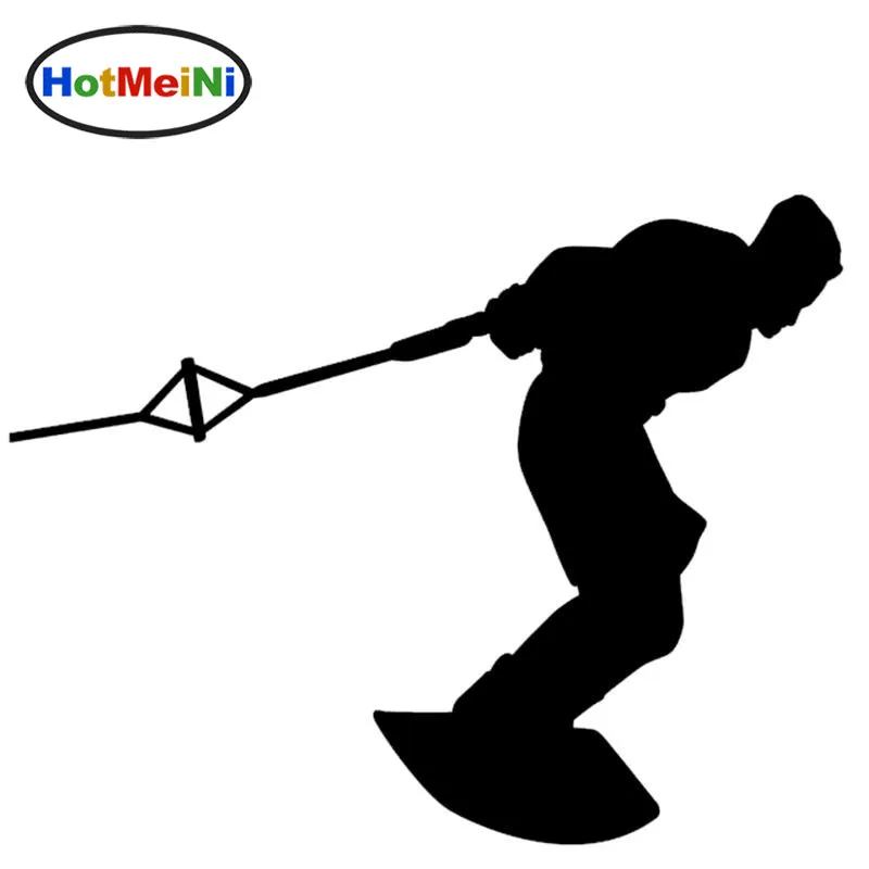 

HotMeiNi Car Styling Wakeboarding Skiing Water Ski Wake Board Car Sticker Vinyl Decal Truck Kayak Surf Adventurous 15.3*12 cm