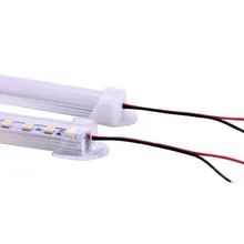 DC 12 вольт 0,5 м 5050 SMD светодиодный жесткий полосатый свет для бара 12 в 36 светодиодный s шкаф витрина украшение освещение с корпусом из алюминиевого сплава