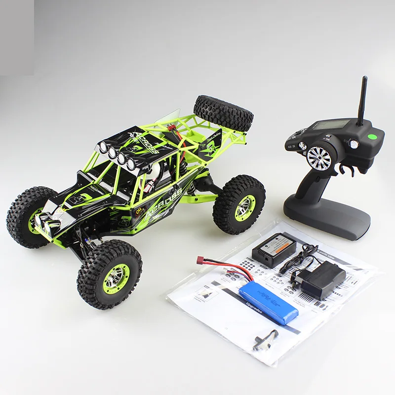 WLtoys 10428 1/10 2,4G 4WD RC Monster гусеничный RC автомобиль с светодиодный свет RC скалолазка дистанционного Управление Электрический дикий трек воин