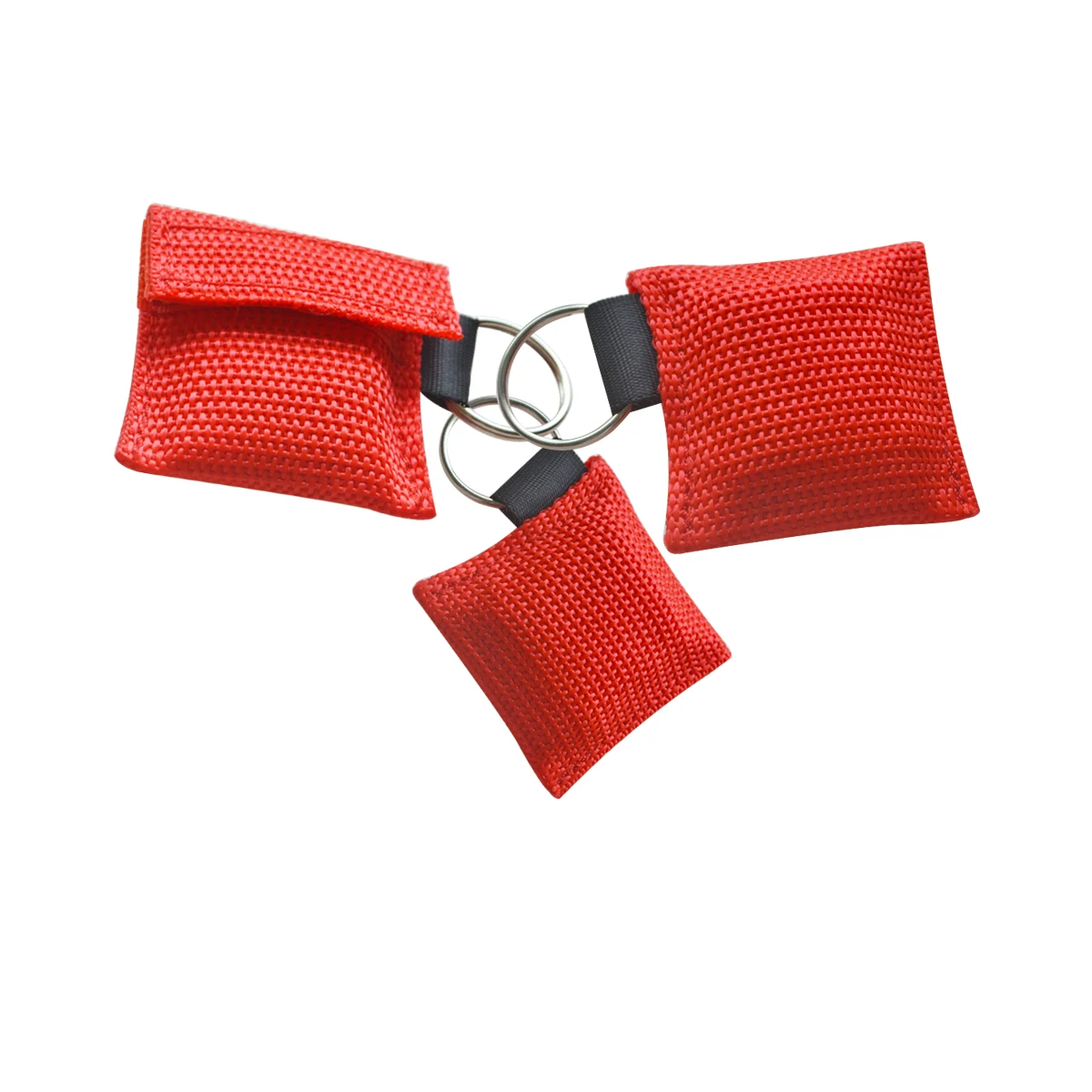 100 шт. маска для искусственного дыхания при реанимации с брелком красный плетеный мешок Первая помощь Защита лица искусственный дыхательный барьер инструмент для здравоохранения