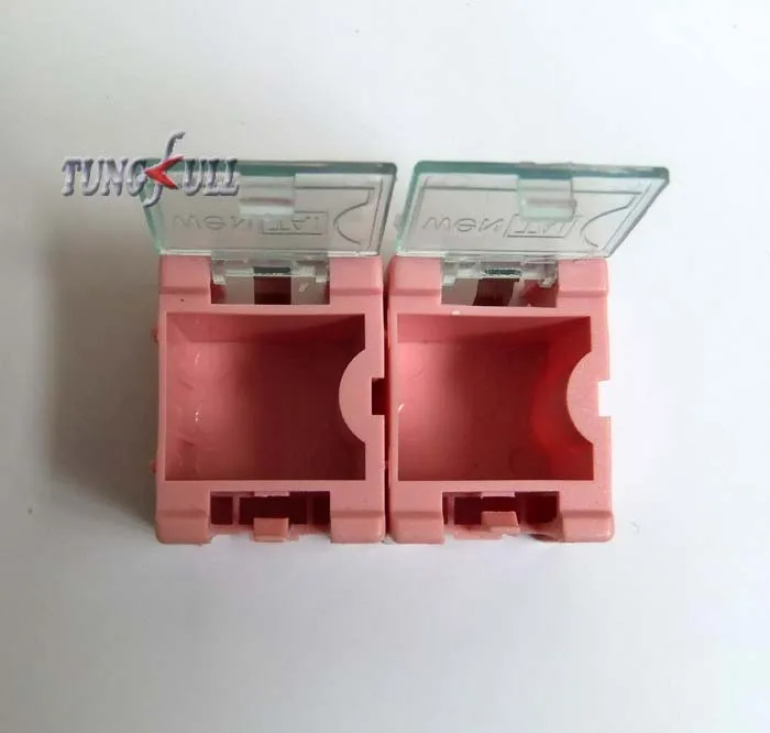 100 шт. SMD SMT компонент контейнер для хранения коробки электронный чехол Комплект 25x31,5x21,6 мм заводская цена