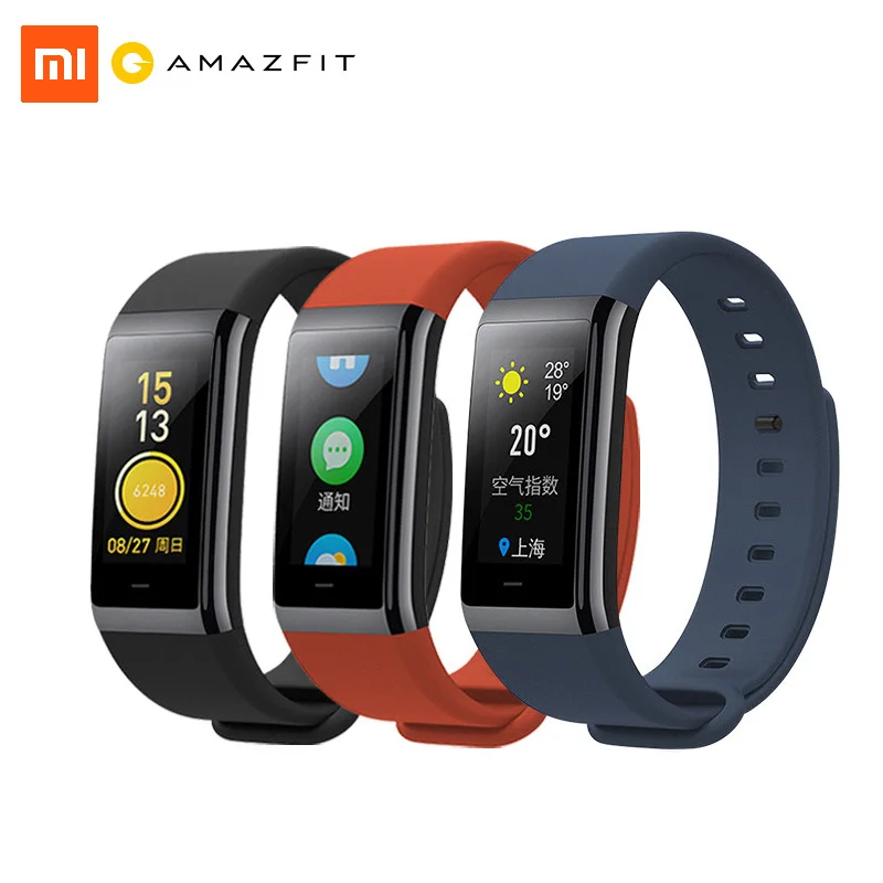 Xiaomi Amazfit Cor smart Здоровье Браслет фитнес 50 м водостойкий 2.5D цвет ips 316L нержавеющая