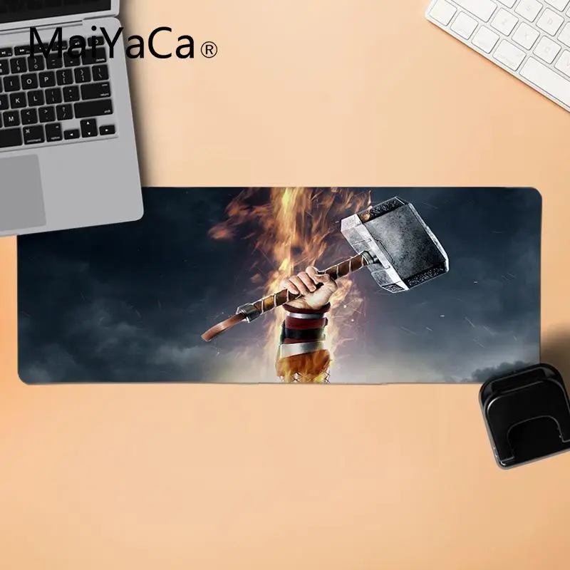 MaiYaCa крутой персонализированный модный Марвел Тор Удобная мышка коврик игровой резиновый коврик для компьютерной мыши мышь прочный коврик для мыши на стол