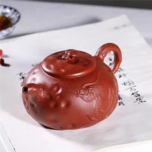 300 мл фиолетовая глина yixing художественный чайник ручной работы Дракон узор НЕОБРАБОТАННАЯ руда Гонг Чунь посуда Zisha Tieguanyin черные чайники