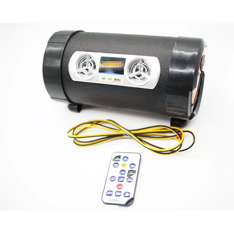 

Motorcycle Audio Sound Alarm System Stereo Speaker FM Radio MP3 Music Player Scooter Remote Control Bluetooth Speaker Anti-theft