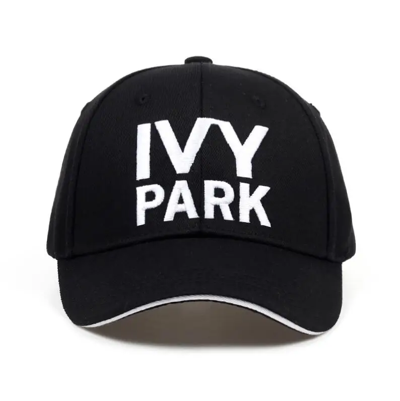 Бейсбольная кепка IVY PARK Beyonce в спортивном стиле, хлопковая кепка из конопли, Кепка унисекс, бейсболка s для женщин и мужчин, брендовая вышивка IVYPARK - Цвет: Черный