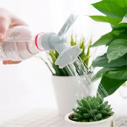 2 в 1 пластиковый разбрызгиватель сопла Waterers бутылка для цветов комнатных растений лейки Лейка для душа головы садовый инструмент
