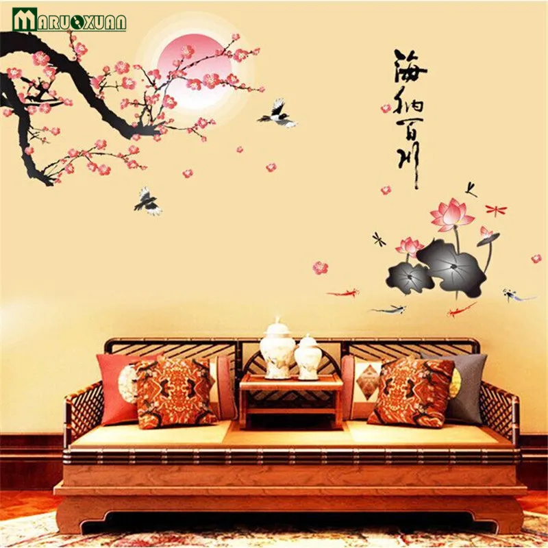 Neue Grosse Big Size Sakura Blume Vogel Diy Entfernbare Wand