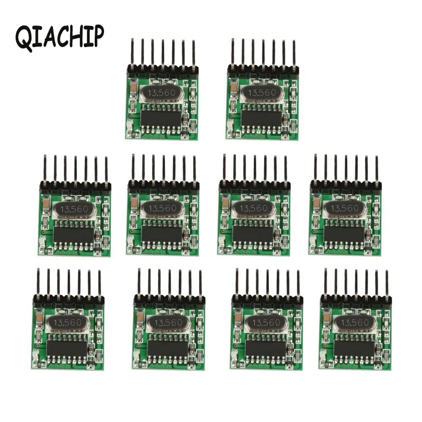 

10Pcs Mini 433MHz RF Transmitter Module Learning Code EV1527 DC 12V Wireless DIY Remote Control Switch For Garage Door S4