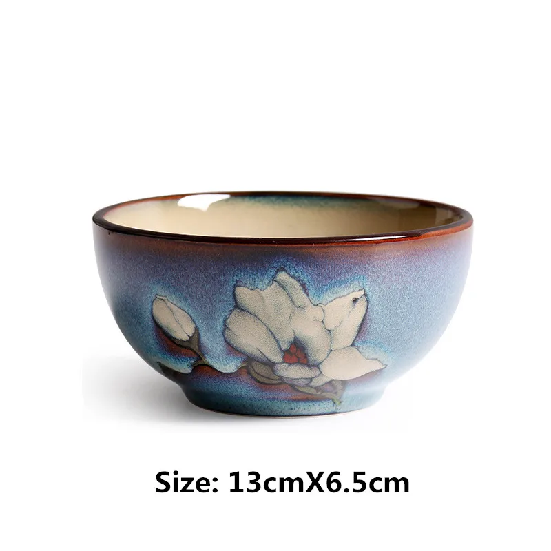 Новая японская керамическая посуда, ручная роспись, глубокая Квадратная тарелка, миска для супа, миска для рисовой лапши, японская посуда, набор керамической посуды - Цвет: I