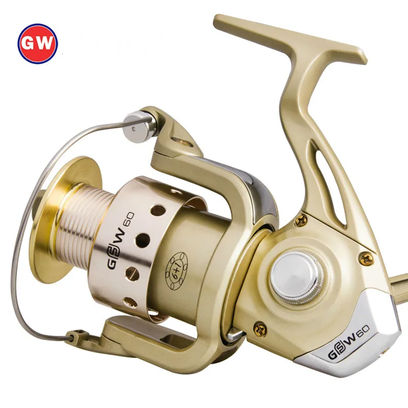  1000-6000 Series Spinning Wheel 7 Bearing 5.2: 1 GR Metal Pre-Loading Spinning Rheel Ocean Boat Dis