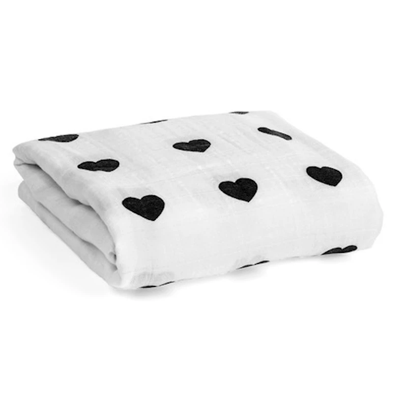 

Heart Blanket For Baby BedSpread Muslin Swaddle Baby cobertor Bebes Ice Cream Blankets Manta bebe blankets kocyk dla dziecka