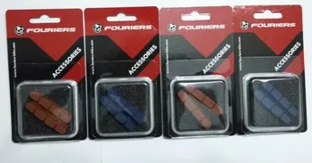 

FOURIERS road bike brake shoes bicycle V Brake Pads fit caliper brake for carbon wheelsets cork+plastic brake block