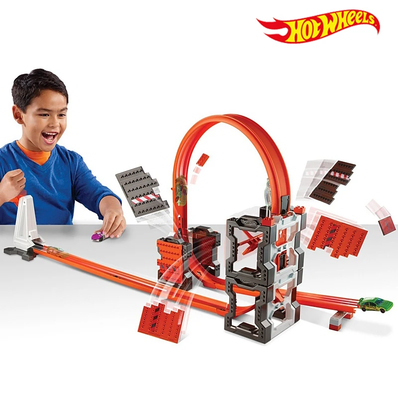 Игрушечный трек Hot Wheels модель автомобиля поезд для детей пластиковая