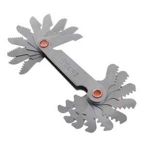 2 шт./компл. Нержавеющая сталь метрический винт шаг 60 + 55 градусов нить прибор Измерение Инструменты - изображение