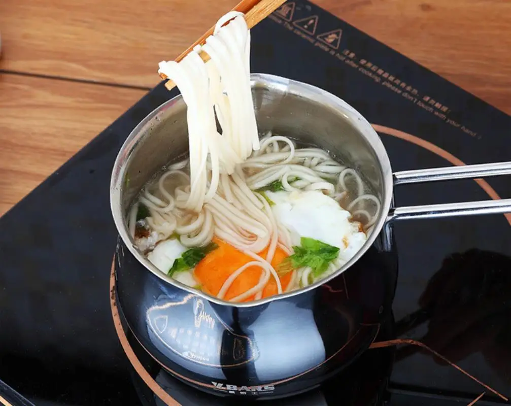 Heating Pot Different Sizes Stainless Steel Instant Noodles Mike Egg Soup Cooking Pot Kitchen Cookware