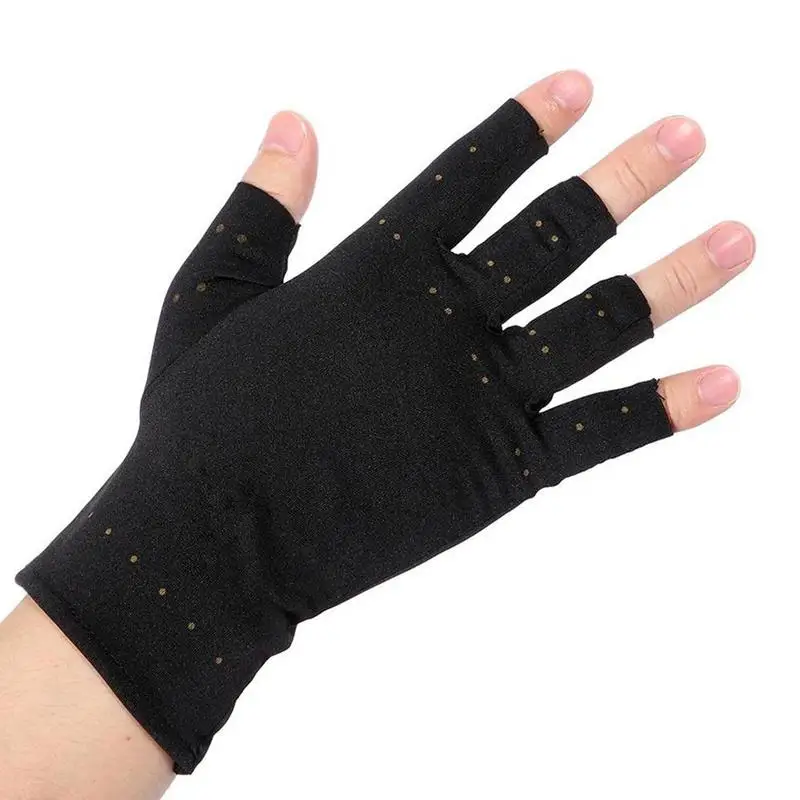 1 Pair Copper Hands Arthritis Massage Gloves Therapeutic Compression