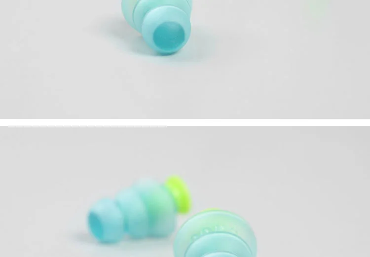 Многоразовый силикон затычки для ушей шумоподавление слуховые беруши водонепроницаемые для плавания Спящая обучающая коробка